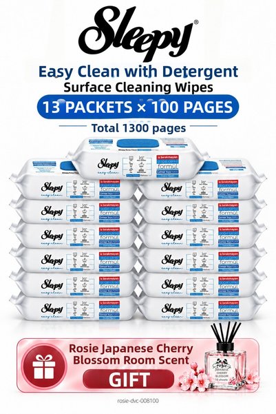 Sleepy Easy Clean Bleach Added Surface Cleaning Towel 13-Piece Mega Set 100 S...