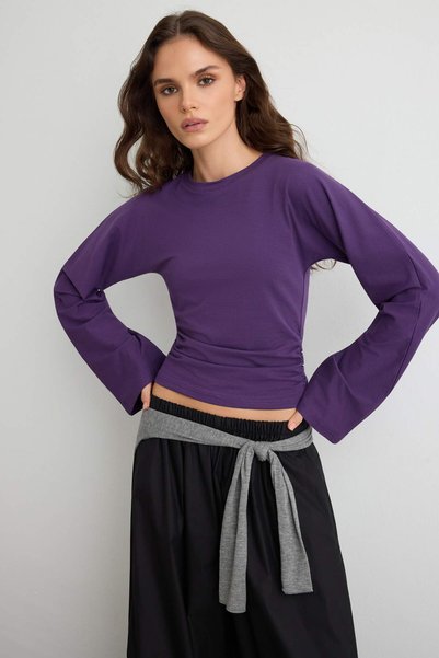 Trendyol Collection Bluză mov TWOAW26BZ00293
