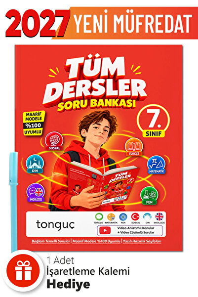 Tonguç Yayınları 7. Sınıf Tüm Dersler Soru Bankası +Hediyeli