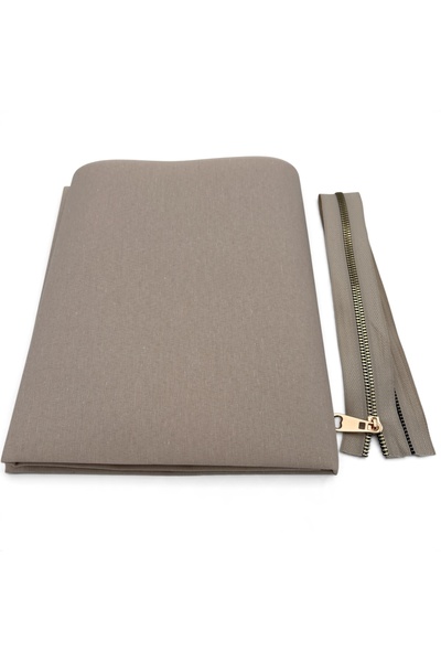 kumasfabrik 120X50 cm Cotton Bag Lining (Light Beige, Stone Color) 45 cm Mete...
