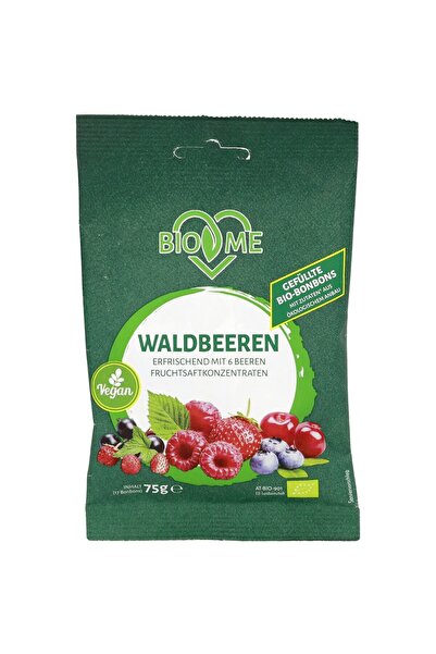 BIO loves Me Bomboane cu fructe de pădure, bio, fără gluten, 75g