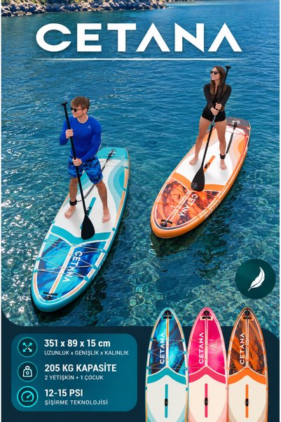 CETENA 205 KG KAPASİTELİ 11'6*35''*6'' Board Şişme Sup Board/Stand Up Paddle ...