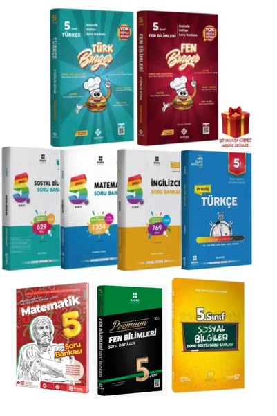 Editör Yayınevi 5. Sınıf Tüm Dersler Soru Bankası Seti Denemeler Hediye