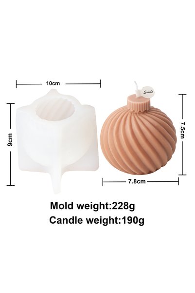 Choice6 Candle Mold G DIY Christmas Bell Silicone Mold 3D Embossed Lantern Ba...