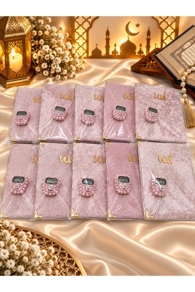 LenaToptan 10 Pieces of Pink Gift Set (Dowery-Mavlud-Hac-Umre) Yasi̇n-İ Şeri̇...