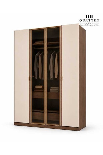 QUATTRO HOME Mono 4 Kapılı Dolap- genç odalarında hem geniş depolama alanı hem de modern bir görünüm sunmak için tasarlanmış şık ve fonksiyonel bir gardırop modelidir.