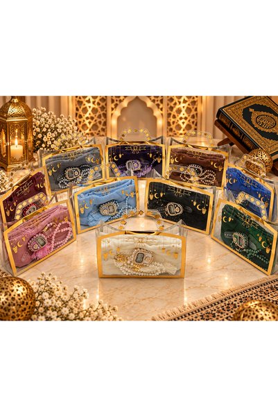 LenaToptan 10 Pieces of Mixed Color Ramadan-Themed Flared Covers in a Bag, Pr...