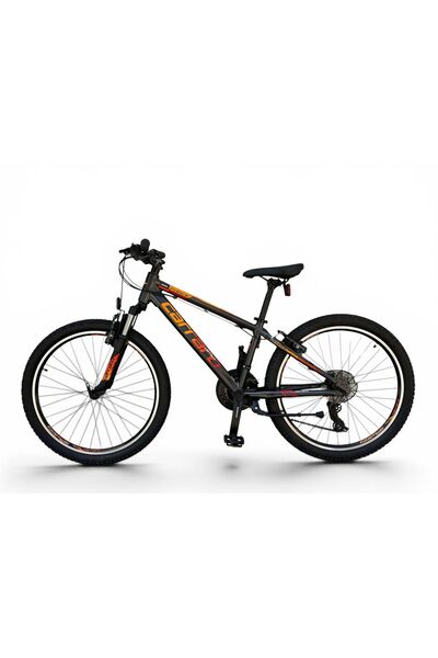 Carraro Force 400 21-V VB Çocuk Dağ Bisikleti - Antrasit-Turuncu-Beyaz - 32,5 Cm