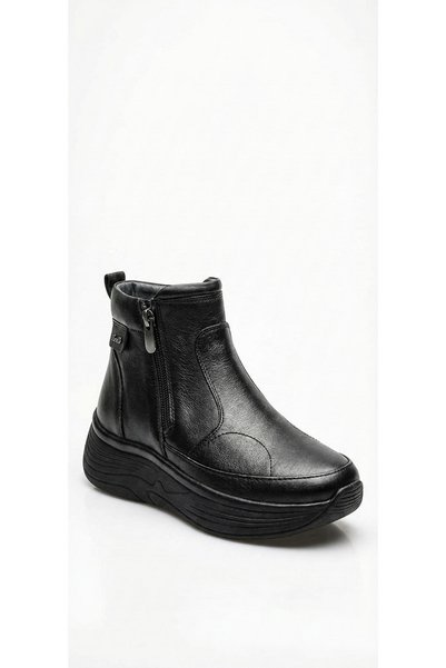 Forelli 58252 Oslo Μαύρες γυναικείες μπότες από γνήσιο δέρμα