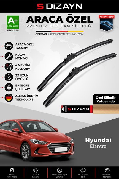 S Dizayn S-Dizayn Hyundai Elantra Ön Cam Silecek Seti 2015-2020 Premium Araca...