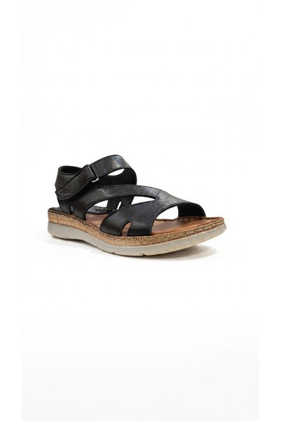 Ustalar Ayakkabı Çanta Black Women's Genuine Leather Daily Sandals 213.S-014-...