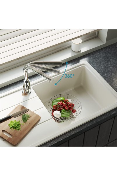 Generic Brand Adell Kelvin Spiral Kitchen Faucet-Chrome