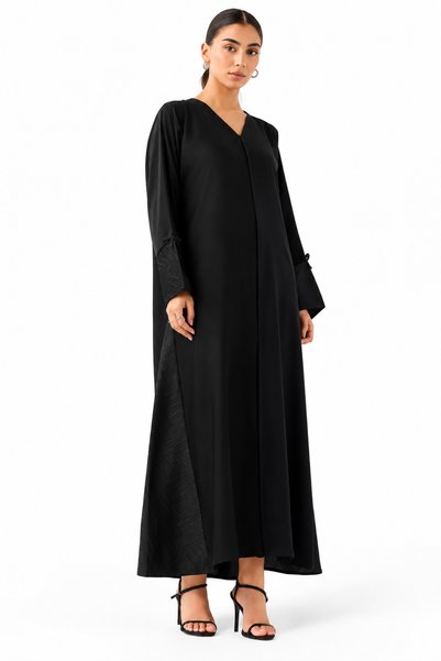 Azria Fashion Embroidered Abaya with Hijab