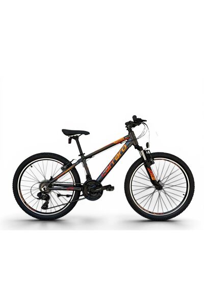 Carraro Force 400 21-V VB Çocuk Dağ Bisikleti - Antrasit-Turuncu-Beyaz - 32,5 Cm