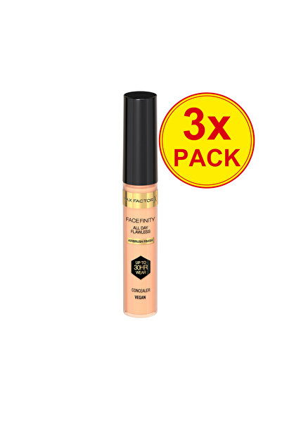Max Factor 3x PACK FACEFINITY ALL DAY FLAWLESS Medium Coverage Fluid Conceale...
