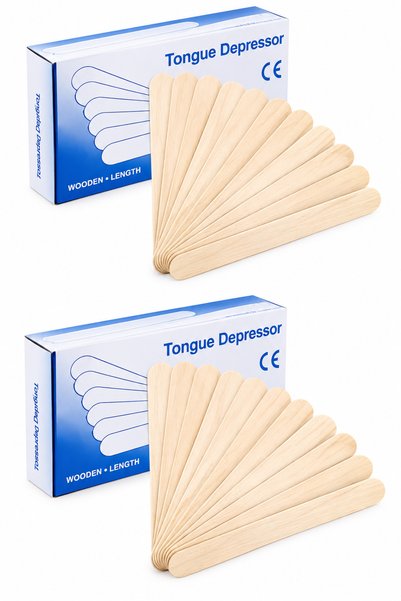 LA PERLA TECH Wooden Tongue Depressor, Wax Spatula Depilatory Wood Spatula Wa...