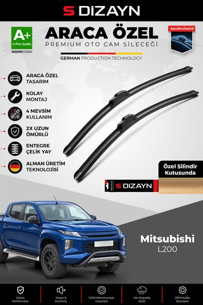 S Dizayn S-Dizayn Mitsubishi L200 Ön Cam Silecek Seti 2015 Üzeri Premium Arac...
