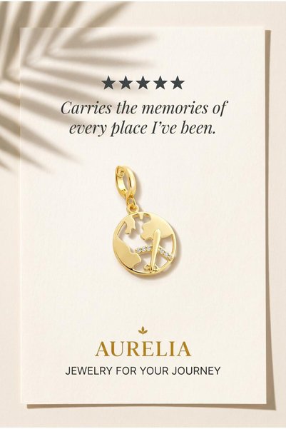 AURELIA Set bijuterii placate cu aur 18k