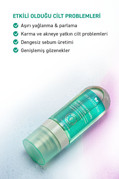 Herbaderm Anti-Oil and Anti-Pore Mist Serum, Under/Over Makeup 80 ml Herba701498