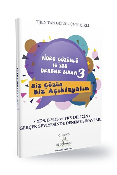 Ankara Dil Akademisi Video Çözümlü 10 Yds Deneme Sınavı - 3