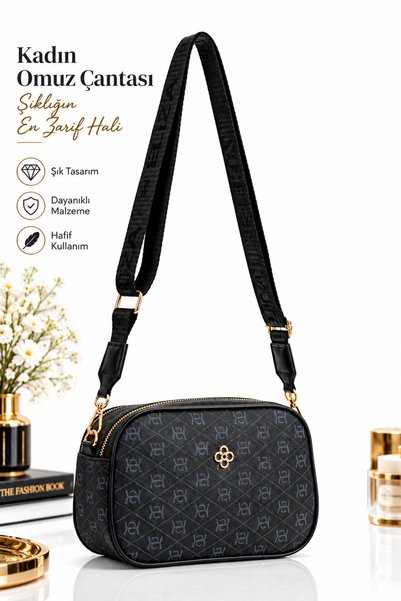 NEWISH POLO ACCESSORIES Жіноча візерунчаста сумка через плече та через плече,...