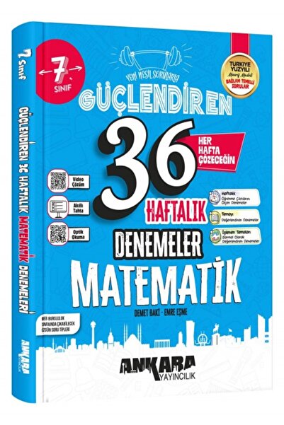 Ankara Yayıncılık 7. Sınıf Güçlendiren 36 Haftalık Matematik Denemeler