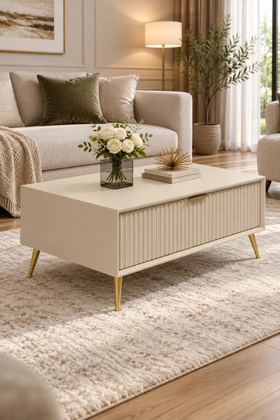Minar Kale Luxe Orta Sehpa - Kumtaşı