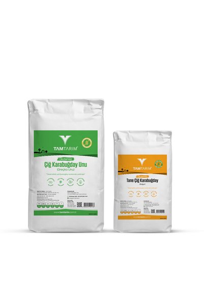 Tam Tarım Glutensiz Çiğ Karabuğday Unu 5 Kg – Çiğ Karabuğday Tane 2 Kg