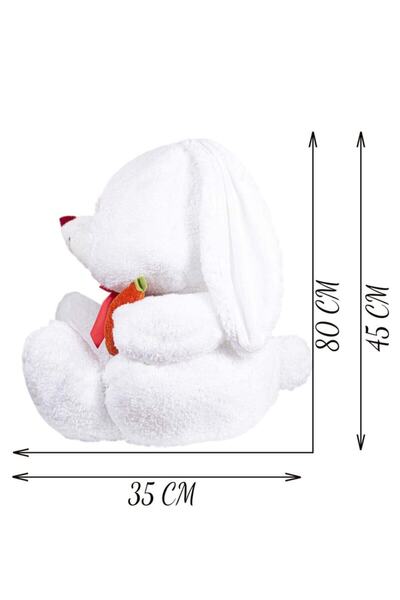 ÖZGÜNER Pandamkee Sevimli 80 Cm Elinde Havuç Tutan Tavşan