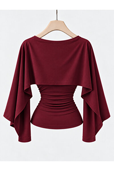 meren like your style بلوزة نسائية بيضاء مميزة بتفاصيل أنيقة وتصميم خصر مطاطي...
