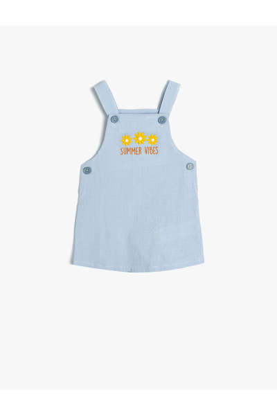Koton Rochie Jile cu guler pătrat din bumbac