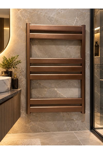Termorad Alüminyum Petsa Slim Mat Bronz 50x70 Petsa Slim Havlupan + 2 Adet Bronz Köşe Vana