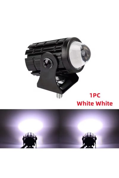 Choice white KEVANLY 1pc Mini Driving Light LED Projector Lens Motorcycle Hea...