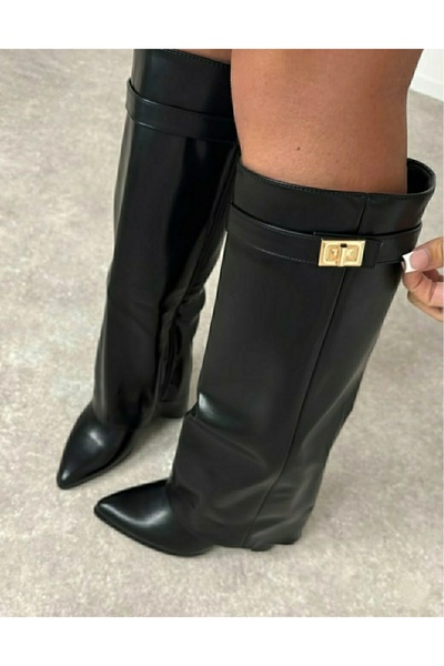 FUNDA AKIN Mi Luz Detailed Heeled Women's Boots
