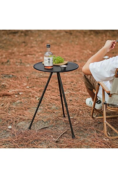 MOSTAFA Round foldable picnic table with bag