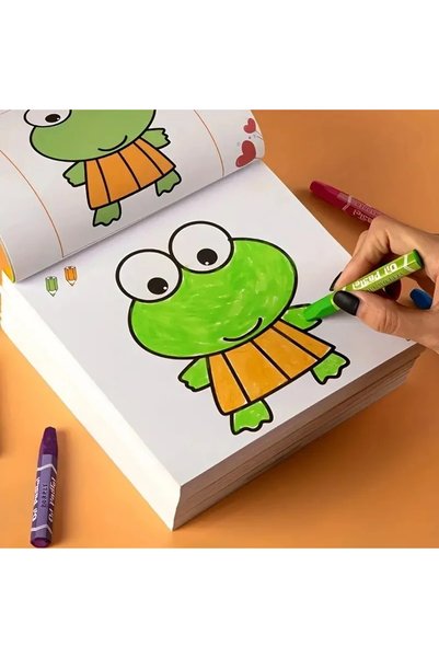 Choice WHITE 160 Page Children's Painted Painting Book Car Animal Vegetable B...