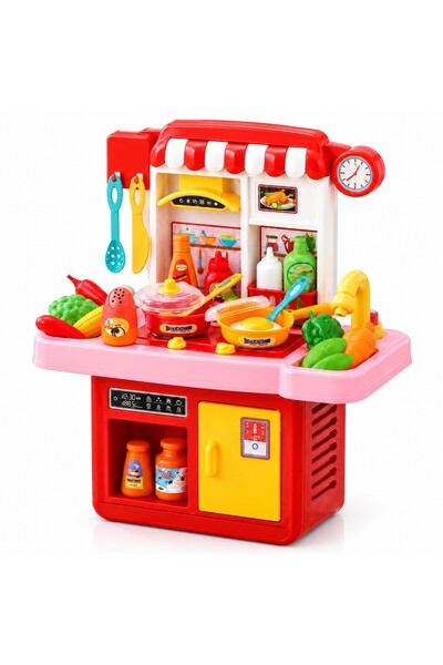 Salamandra Kids Bucătărie de jucărie pentru copii, interactivă, cu lumini și ...