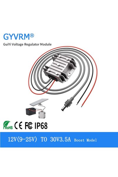 Choice 30V 12V(9-25V) DC-DC Step-up Module 12V to 30V 3.5A 105W Power Supply ...