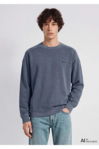 Mavi M0S20035 Bisiklet Yaka Sweatshirt Erkek Sweatshirt GRİ