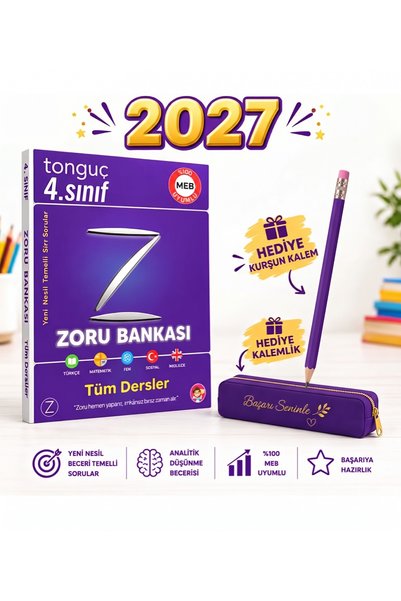 Tonguç Yayınları 4. sınıf zoru bankası Kalem (HEDİYEDE RENK DEĞİŞEBİLİR)
