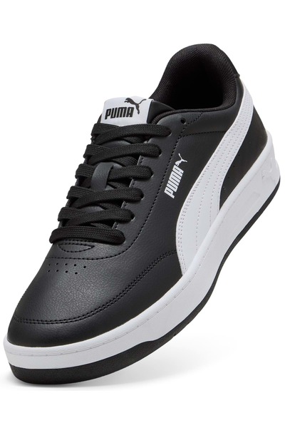 Puma Court Classic Clean 402223 Sneaker Unisex Spor Ayakkabı SİYAH-BEYAZ