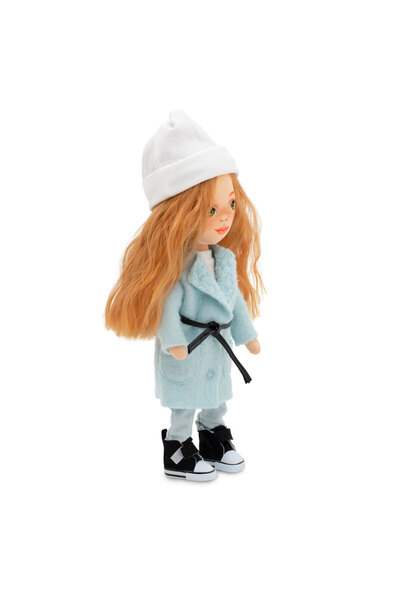 Orange Toys Sunny într-un Palton Mentă – Păpușă de Pluș Premium Sweet Sisters (32 cm)