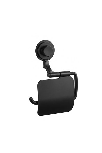 Choice Black Non-Drilling Suction Cup Toilet Paper Holder, ABS Waterproof Bat...