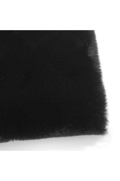 Choice9 50x50cm 1pcs Black Color Size 50x50cm Imitate Rabbit Fur Plush Fabric...