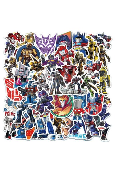 BANDAI 50PCS Transformers 50Pcs Autobot Transformers Stickers for Laptop Moto...