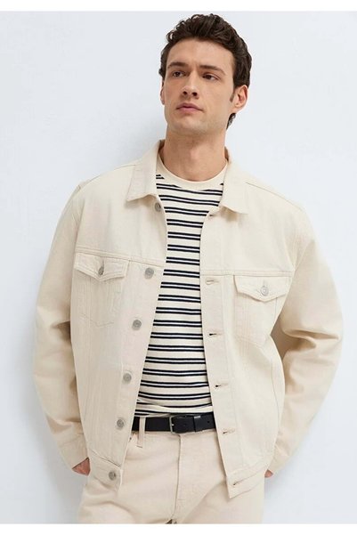 Mavi M0110273 Jeans Denim Jacket Men's Jacket White