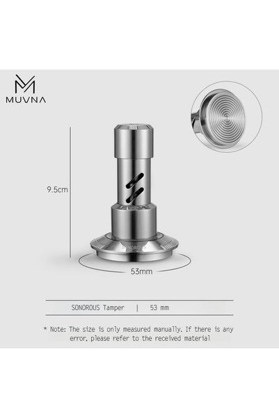 Choice6 Tamper 53mm MUVNA V2 Espresso Tamper 30lbs Pressure Spring-loaded Cof...