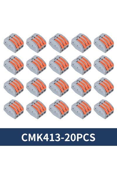 Choice CMK413-20Pcs Mini Quick Lever Wire Connector 2 3 5 Ports Compact Splic...