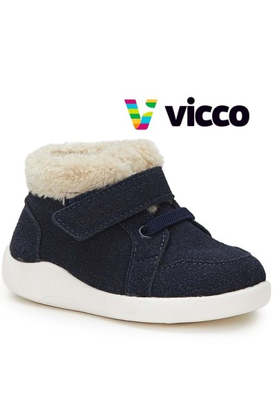 Vicco Tinky First Step Baby Orthopedic Kids Baby Boots Navy Blue