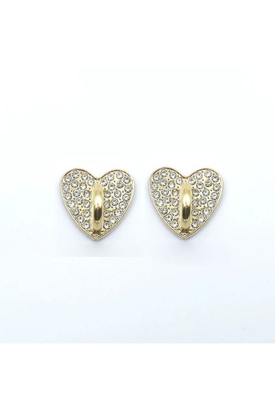 choice2 Golden Love 2Pcs Rhinestone Metal DIY Phone Case Accessories Adhesive...